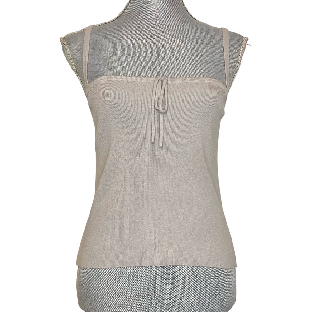 Relativity Stretch Petite Knit Spaghetti Strap Tank Top